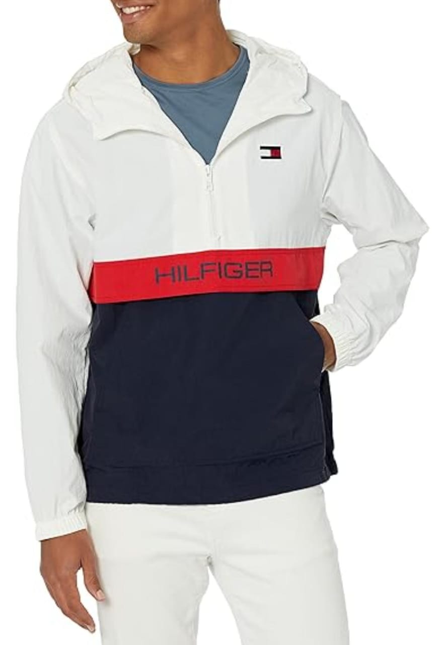 Chaqueta Rompevientos Con Capucha Tommy Hilfiger Talla S